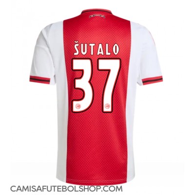 Camisa de time de futebol Ajax Josip Sutalo #37 Replicas 1º Equipamento 2025-26 Manga Curta Camisa de time de futebol Ajax Josip Sutalo #37 Replicas 1º Equipamento 2025-26 Manga Curta